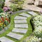 5-Piece Outdoor Metal Landscape Edging Rust-Resistant Dark Grey Steel Borders for Garden Paths